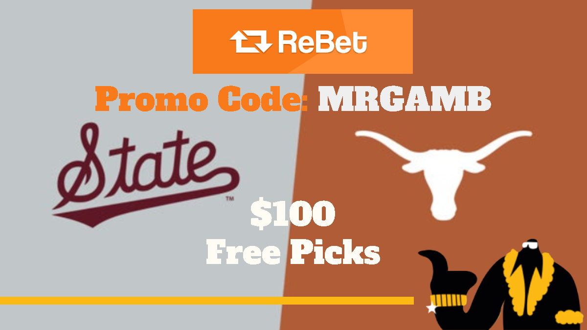 REBET PROMO FOR TEXAS VS TEXAS STATE