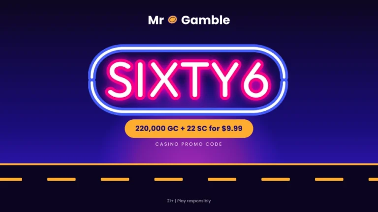 Sixty6 Casino Promo Code: 220,000 GC + 22 SC for October